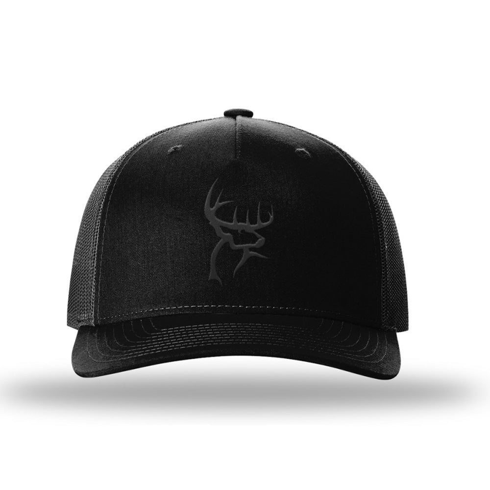 Buck Commander Richardson 112FP Black/Black 3D Icon Hat