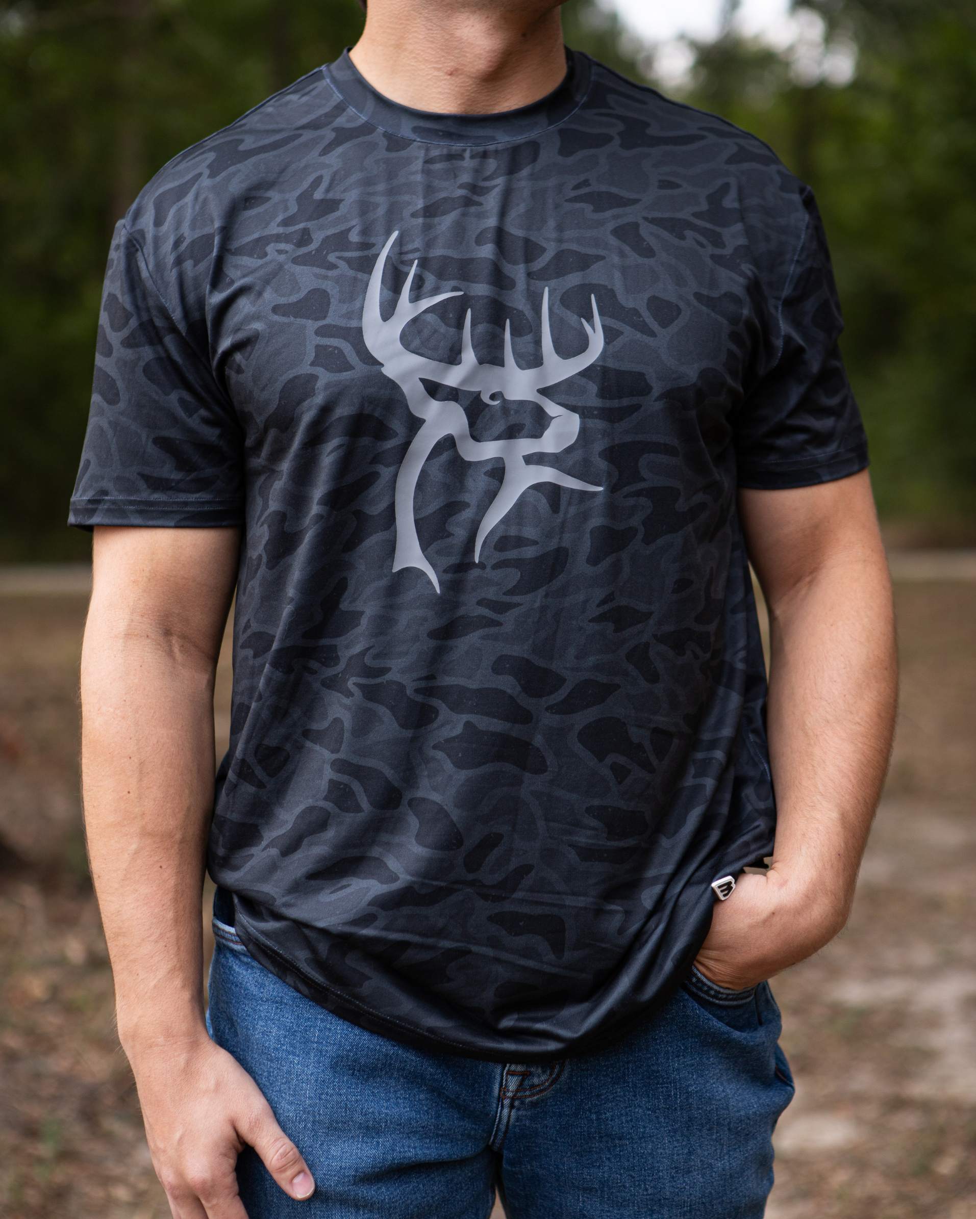 Buck Commander x Burlebo Black Camo Go To Tee