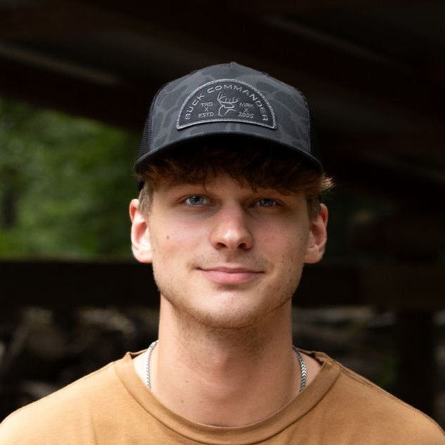 Buck Commander Black Duck Camo Patch Hat