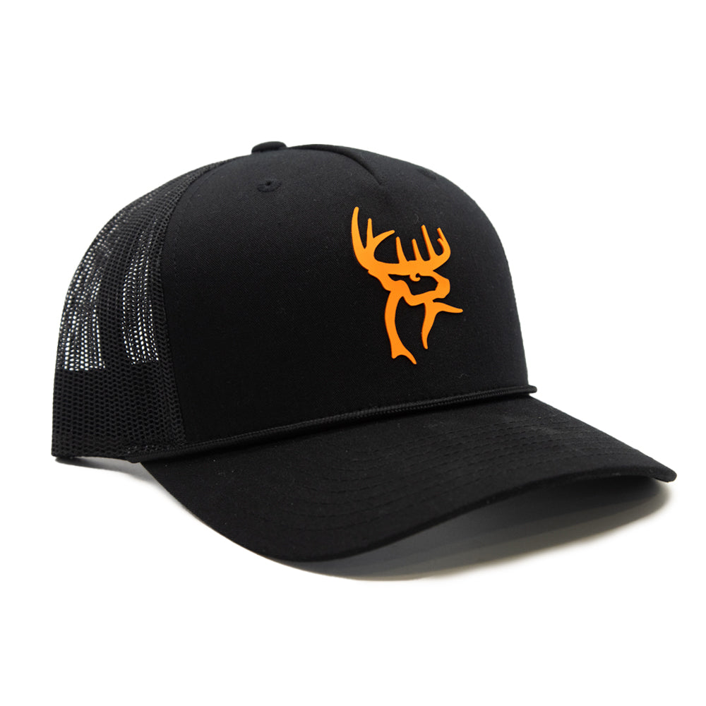 Buck Commander Black/Orange Icon Richardson Hat