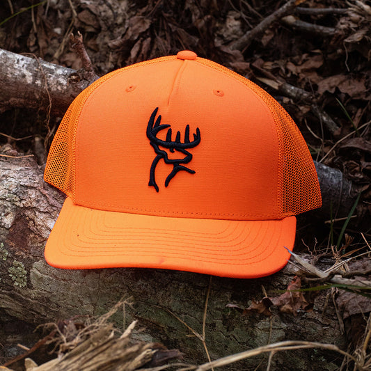 Buck Commander Blaze Orange Embroidered Logo Hat