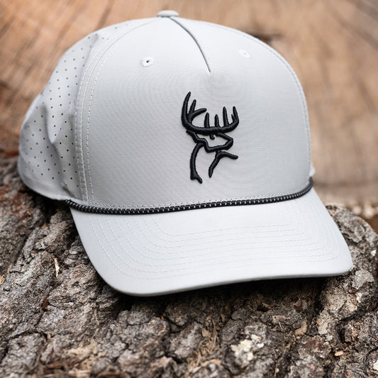 Buck Commander Richardson Perforated Performance Heather Grey Hat