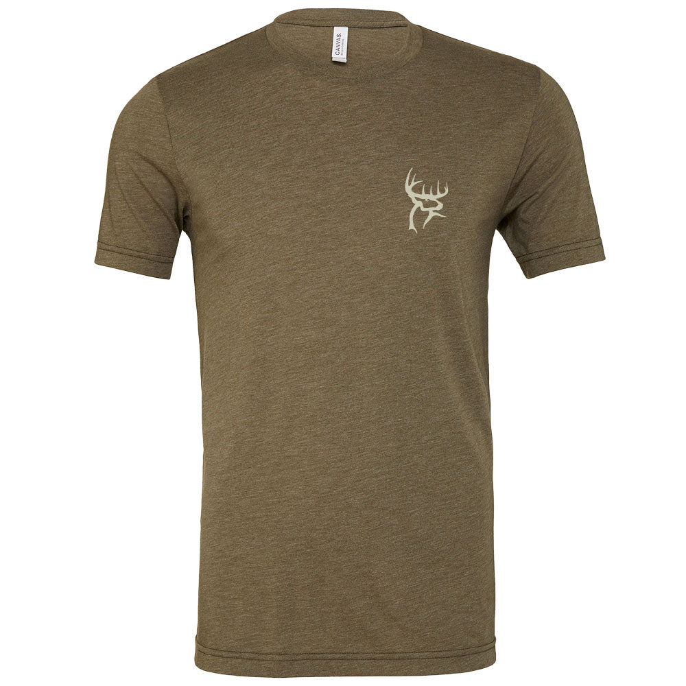 Buck Commander Deer Sketch Tri-blend Tee