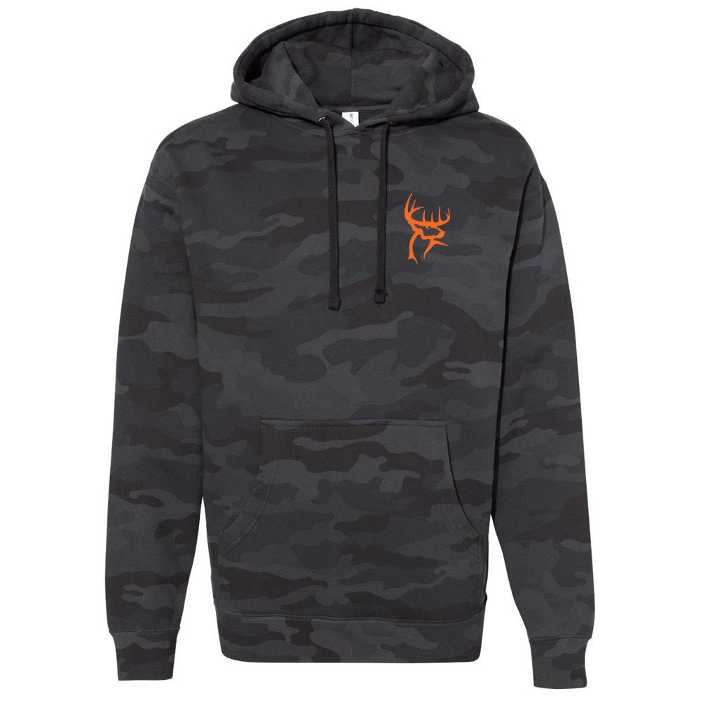 Buck Commander Front/Back Icon Black Camo Hoodie