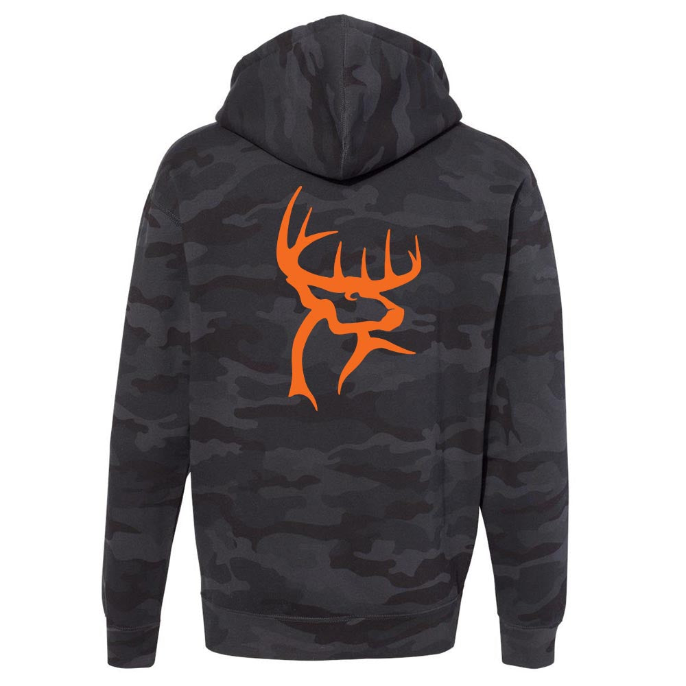 Buck Commander Front/Back Icon Black Camo Hoodie