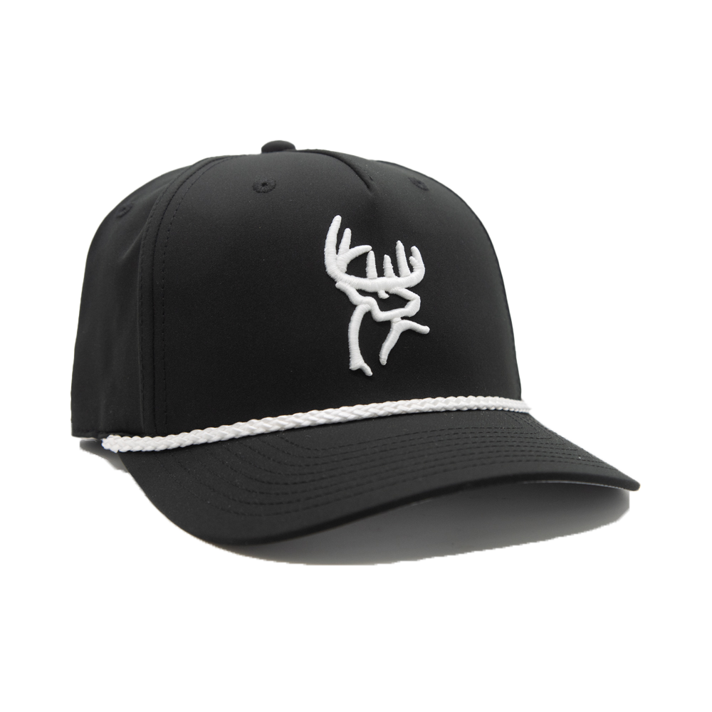 Buck Commander Black/White Icon Richardson Rope Hat