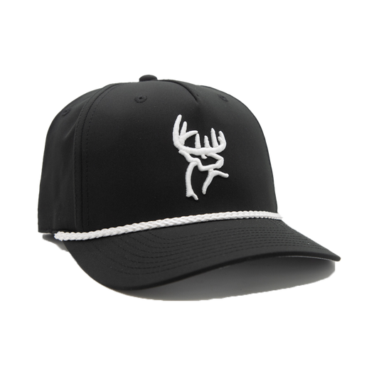 Buck Commander Black/White Icon Richardson Rope Hat