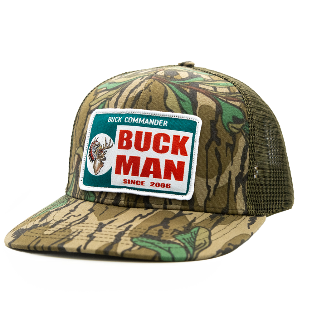 Buck Commander Mossy Oak Greenleaf Buckman Patch Hat