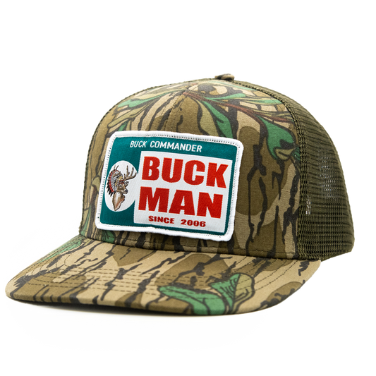 Buck Commander Mossy Oak Greenleaf Buckman Patch Hat