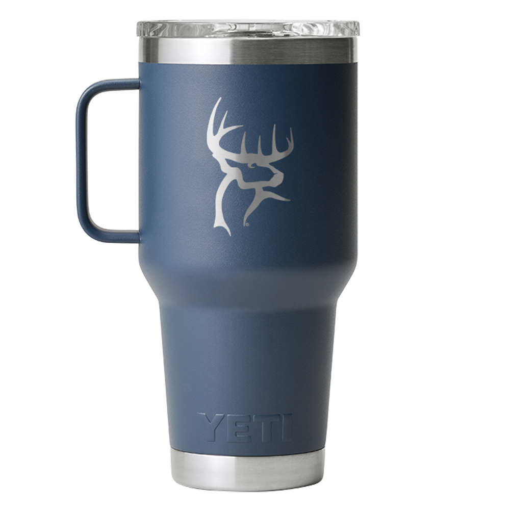 Buck Commander Icon 30oz Navy Yeti Rambler Travel Mug
