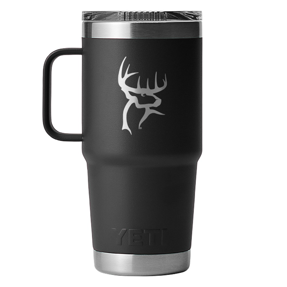 Buck Commander Icon 20oz Black Yeti Rambler Travel Mug