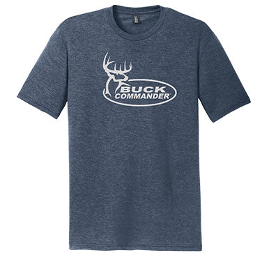 Buck Commander Heather Navy Triblend Tee