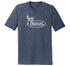 Buck Commander Heather Navy Triblend Tee
