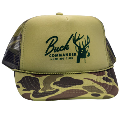 Buck Commander Vintage Logo Olive Camo Trucker Hat