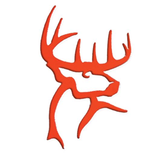 Deer Head Decal-Orange